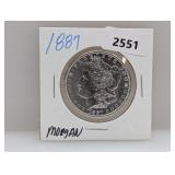 1887 90% Silv Morgan $1 Dollar
