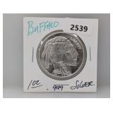 1oz .999 Silv Buffalo Round