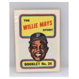 1970 Topps Willie Mays Booklet #24 MKS