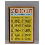 1962 Topps Baseball 7th Series Checklist Unchecked