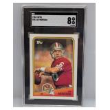 1988 Topps #38 Joe Montana SGC 8 NM-MT