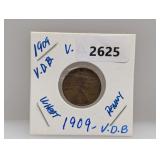 1909 VDB Wheat Penny