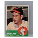 1963 Topps Baseball #125 Robin Roberts HOF Corners