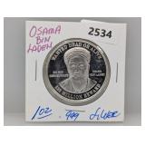 1oz .999 Silv Osama Bin Laden Round