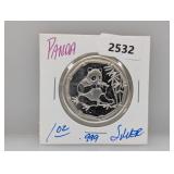 1oz .999 Silv Panda Round