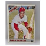 1966 Topps Baseball Tony Taylor Hi # 585 Crease