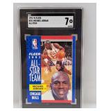 1991-92 Fleer All-Star #211 Michael Jordan SGC 7