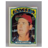 1972 Topps Baseball #510 Ted Williams HOF Edges