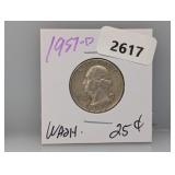1957-D 90% Silv Wash Quarter