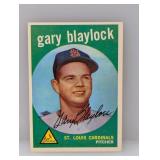 1959 Topps Baseball HN Gary Blaylock Cardinals