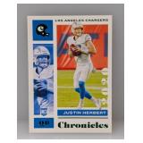 2020 Chronicles Justin Herbert Green Rookie #53