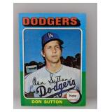 1975 Topps #220 Don Sutton Bottom Edge