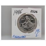 1985 1oz .999 Silv Engelhard Round