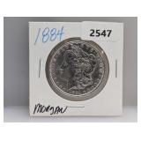 1884 90% Silv Morgan $1 Dollar