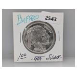 1oz .999 Silv Buffalo Round