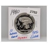 1980 90% Silv Olympics Russia 10 Rubles