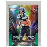 2023 Prizm Jaxon Smith-Njigba RC Prizmatic Green 1