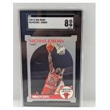 1990-91 NBA Hoops #65 Michael Jordan SGC 8 NM-MT