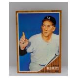 1962 Topps Baseball Birdie Tebbetts Hi # 588