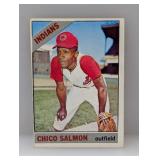 1966 Topps Baseball Chico Salmon Hi # 594 Edges