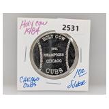1984 1oz .999 Silv Cubs Championship Round