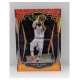 2020-21 Lebron James Select Red Orange Flash Prizm