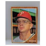 1962 Topps Baseball Mel Roach Hi # 581 Surface