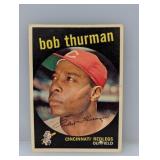 1959 Topps Baseball HN Bob Thurman Edges/Surface