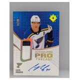 2023-24 UD Colton Parayko Auto 3 color Relic SP/99