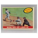 1959 Topps Musial Raps Out 3000 Hit HOFï¿½Corners