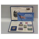 WWII Comm Cover,Half $1 & Stamps Set