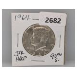 1964 90% Silv JFK Half $1 Dollar