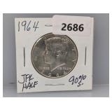 1964 90% Silv JFK Half $1 Dollar