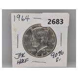 1964 90% Silv JFK Half $1 Dollar
