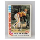 1982 Topps Highlights Nolan Ryan #5 Corners/Edges