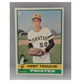 1976 Topps Kent Tekulve RC 112 Stain