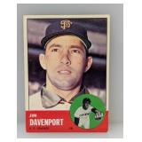 1963 Topps #388 Jim Davenportï¿½Edges