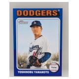 Yoshinobu Yamamoto Topps Heritage Blue Border RC