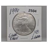 1996 1oz .999 Silv Eagle $1 Dollar