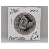 1984 1oz .999 Silv Engelhard Round