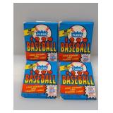(4) 1990 Fleer Baseball Packs