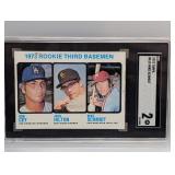 1973 Topps #615 Schmidt,Cey & Hilton Rookies SGC 2