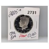 2005-S PF JFK Half $1 Dollar