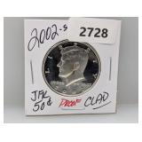 2002-S PF JFK Half $1 Dollar
