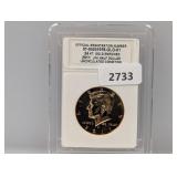 USCG 2011 UNC 24KT Gold Enriched JFK Half $1