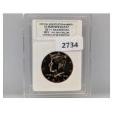 USCG 2011 UNC 24KT Gold Enriched JFK Half $1