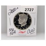 2000-S PF JFK Half $1 Dollar