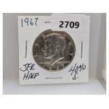 1967 40% Silv JFK Half $1 Dollar