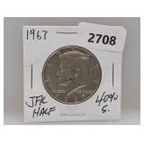 1967 40% Silv JFK Half $1 Dollar