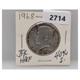1968 40% Silv JFK Half $1 Dollar